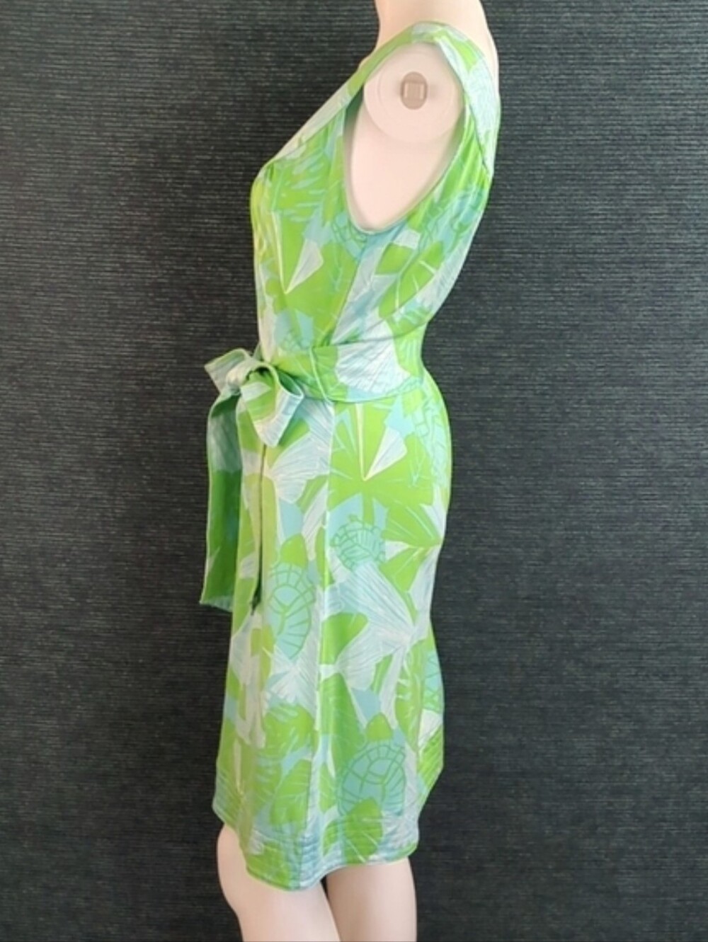 Lilly Pullitzer Silk Blend Nadja Dress "Love Me Or Leaf Me" - Picture 5 of 14